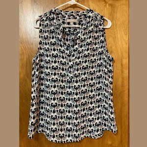 Cute Elephant Print Tank Top